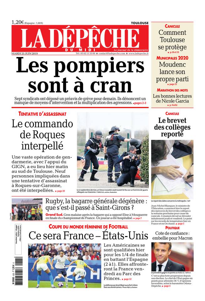 La Dépêche du Midi 25 juin 2019 Abonnement à La Dépêche du Midi Pas Cher avec le BOUQUET ePresse.fr
