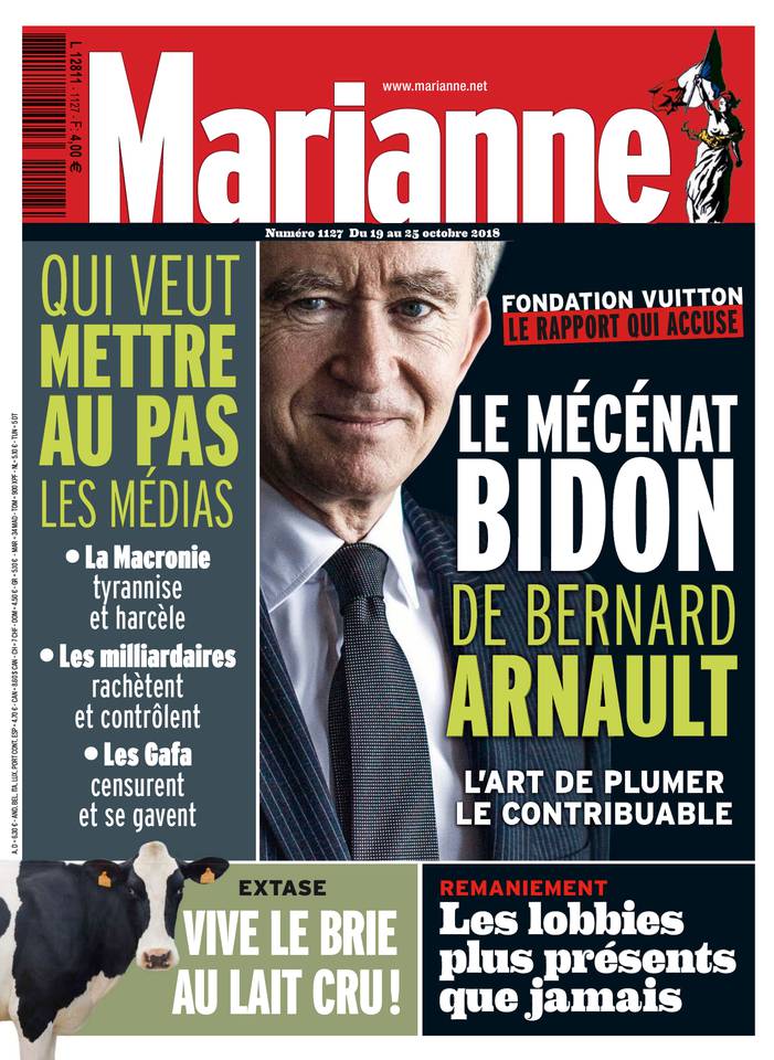 Marianne 19 octobre 2018 Marianne N°1127 du 19 octobre 2018 à télécharger sur iPad