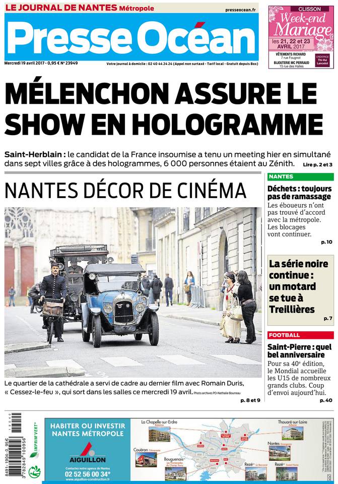 Presse Océan 19 avril 2017 Presse Océan du 19 avril 2017 à télécharger sur iPad