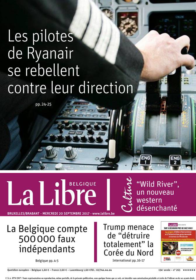 La Libre Belgique 20 septembre 2017 Abonnement La Libre Belgique Pas Cher avec le BOUQUET ePresse.fr