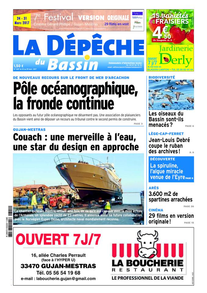 La Dépêche du Bassin 22 mars 2017 La Dépêche du Bassin du 22 mars 2017 à télécharger sur iPad