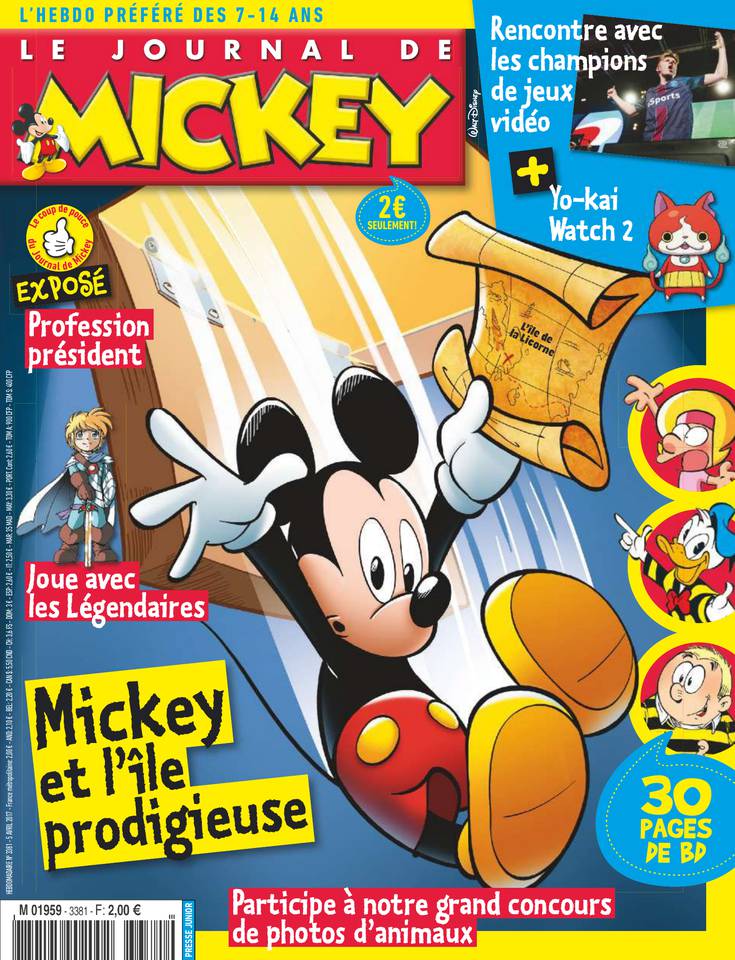 Le Journal de Mickey 05 avril 2017 Le Journal de Mickey N°3381 du 05 avril 2017 à télécharger sur iPad