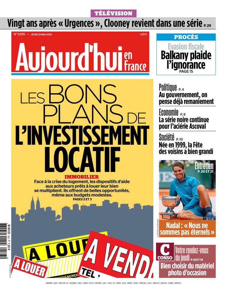 Aujourd'hui en France 23 mai 2019 Aujourd'hui en France du 23 mai 2019 à télécharger sur iPad