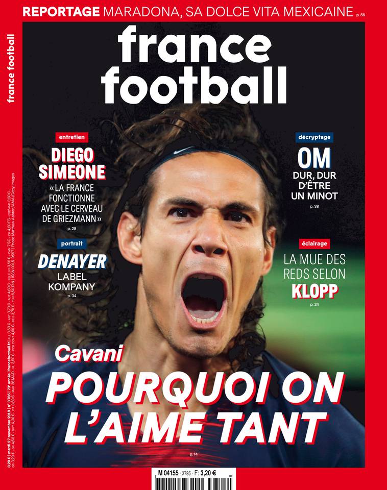 France Football 27 novembre 2018 France Football du 27 novembre 2018 à télécharger sur iPad