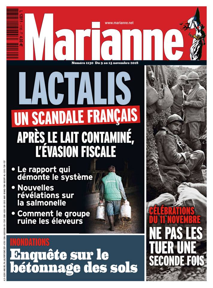 Marianne 09 novembre 2018 Marianne N°1130 du 09 novembre 2018 à télécharger sur iPad