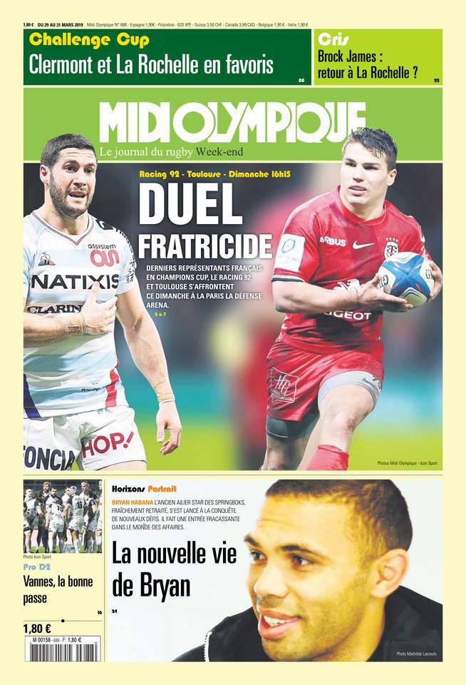 Midi Olympique Vert 29 mars 2019 Midi Olympique Vert N°688 du 29 mars 2019 à télécharger sur iPad