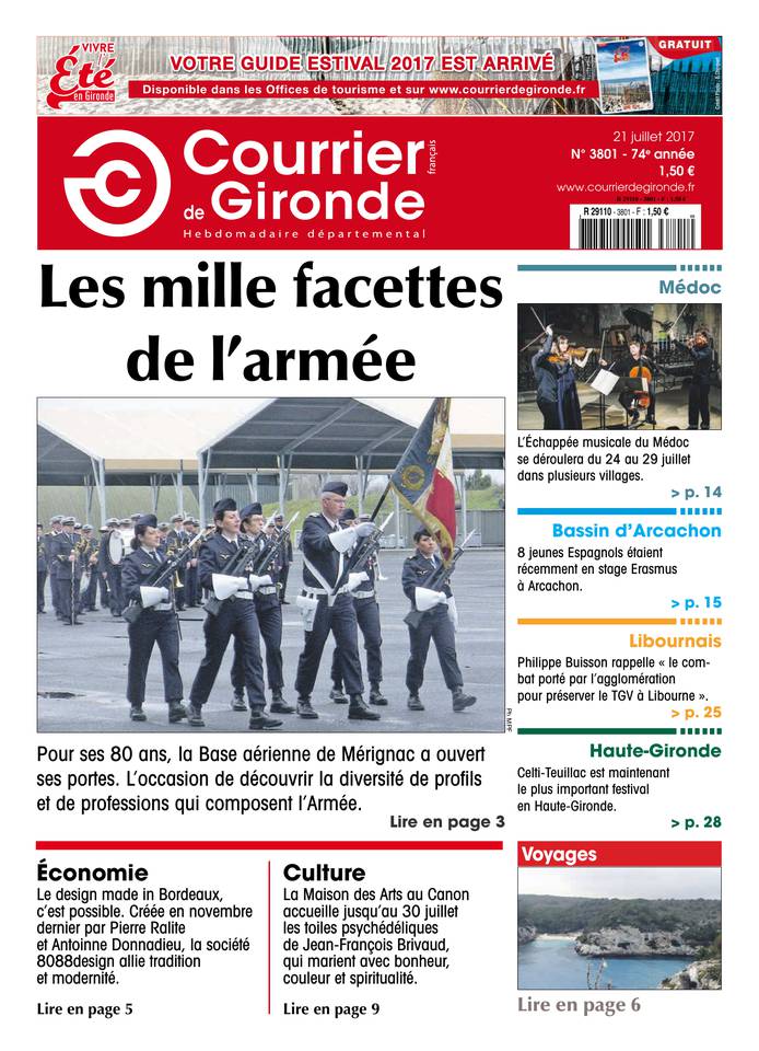 Courrier de Gironde 21 juillet 2017 Courrier de Gironde du 21 juillet 2017