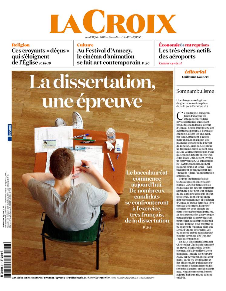 La Croix 17 juin 2019 La Croix du 17 juin 2019 à télécharger sur iPad