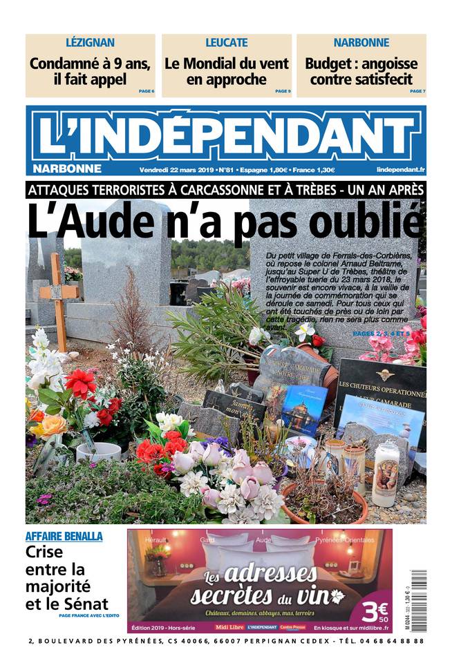 L'Indépendant 22 mars 2019 Abonnement L’Indépendant Pas Cher avec BOUQUET INFO ePresse.fr