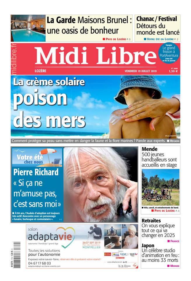 Midi Libre 19 juillet 2019 Abonnement à Midi Libre Pas Cher avec le BOUQUET INFO ePresse.fr