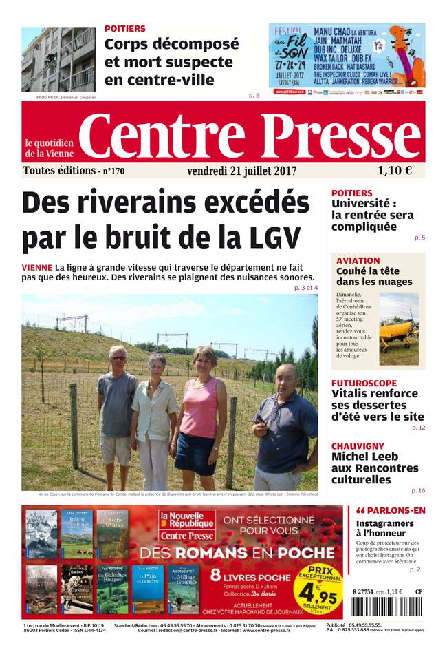 Centre Presse 21 juillet 2017 Abonnement Centre Presse Pas Cher avec le BOUQUET INFO ePresse.fr