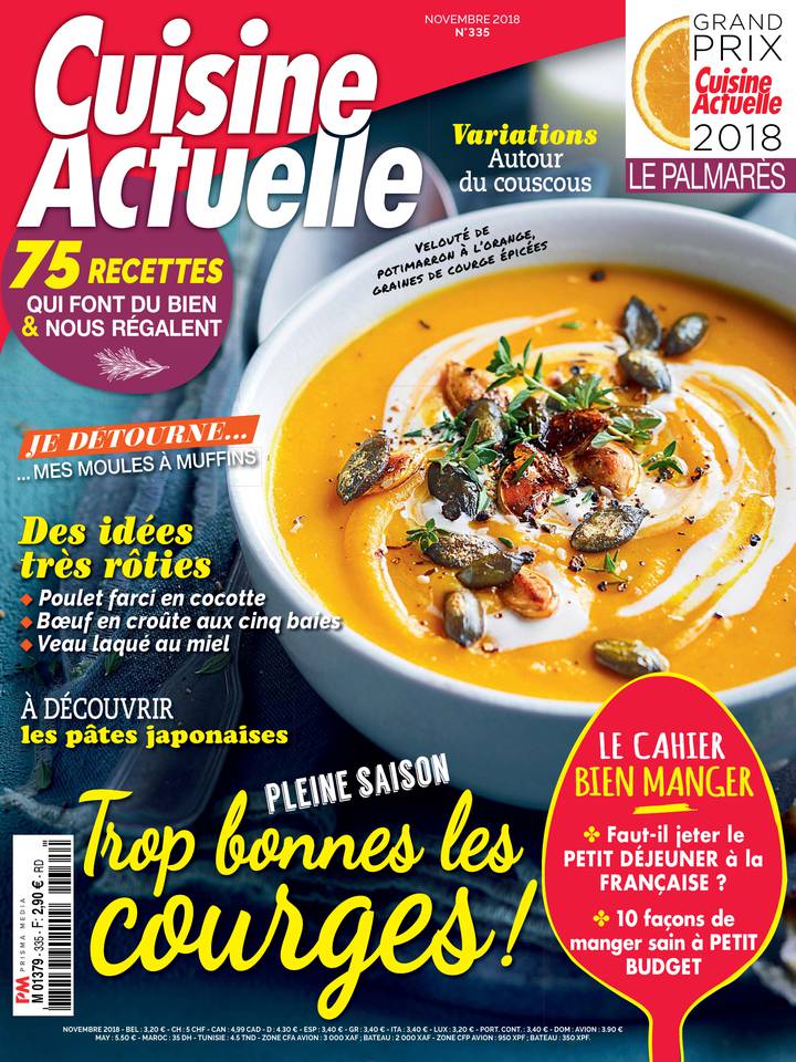 Cuisine Actuelle 08 octobre 2018 Abonnement à Cuisine Actuelle Pas Cher avec le BOUQUET ePresse.fr