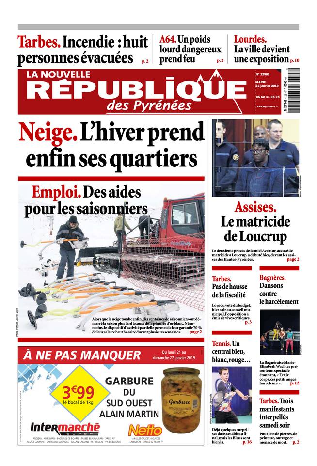 La Nouvelle République des Pyrénées 22 janvier 2019 La Nouvelle République des Pyrénées du 22 janvier 2019