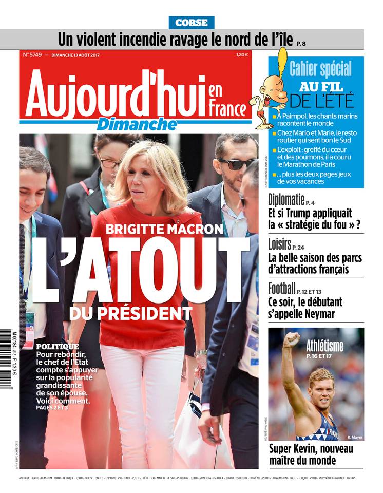 Aujourd'hui en France 13 août 2017 Aujourd'hui en France du 13 août 2017 à télécharger sur iPad