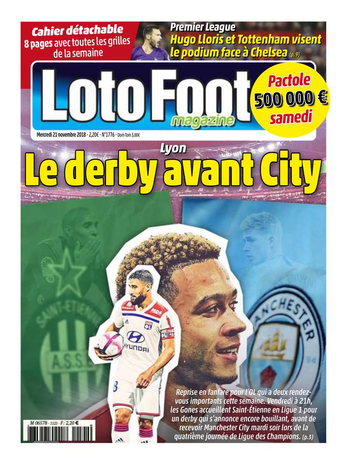 Loto Foot Magazine 21 novembre 2018 Loto Foot Magazine du 21 novembre 2018 à télécharger sur iPad