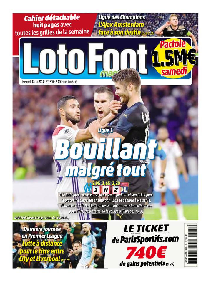 Loto Foot Magazine 08 mai 2019 Loto Foot Magazine du 08 mai 2019 à télécharger sur iPad