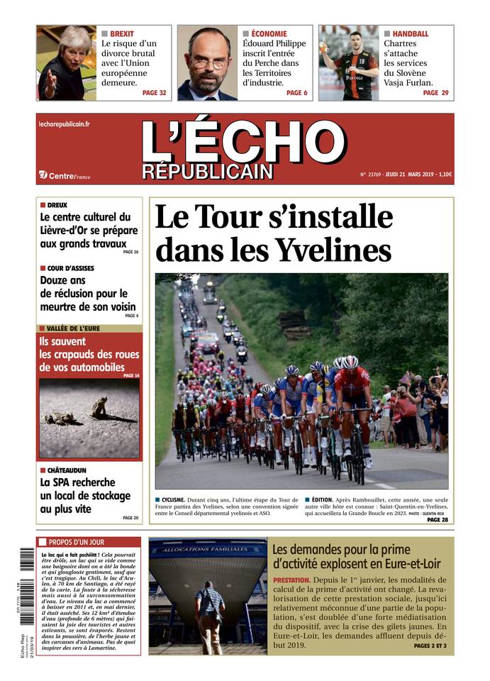 L'Écho Républicain 21 mars 2019 Abonnement L'Écho Républicain Pas Cher avec BOUQUET INFO ePresse.fr
