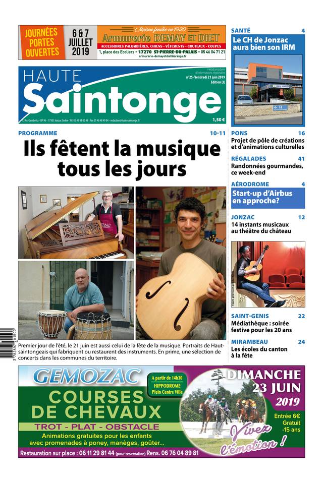 Haute Saintonge 21 juin 2019 Abonnement Haute Saintonge Pas Cher avec BOUQUET INFO ePresse.fr
