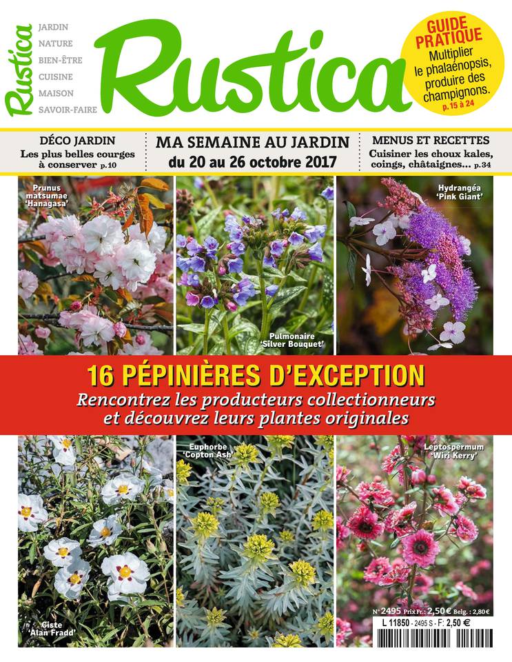 Rustica 20 octobre 2017 Abonnement Rustica Pas Cher avec le BOUQUET À LA CARTE ePresse.fr