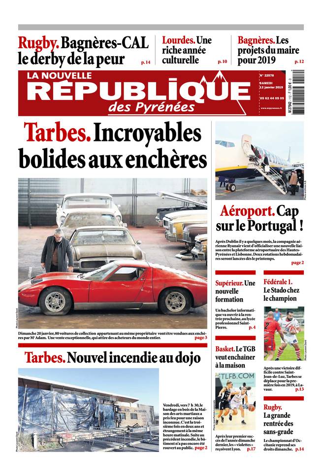 La Nouvelle République des Pyrénées 12 janvier 2019 La Nouvelle République des Pyrénées du 12 janvier 2019 à télécharger sur iPad