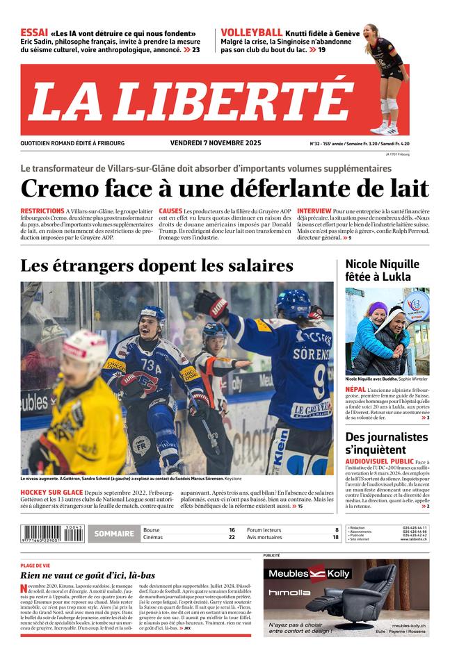 Couverture du magazine en date du 2025-11-07