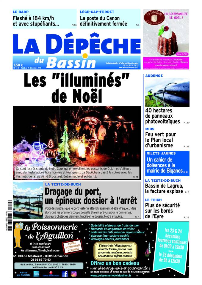 La Dépêche du Bassin 19 décembre 2018 Abonnement La Dépêche du Bassin Pas Cher avec BOUQUET INFO ePresse.fr