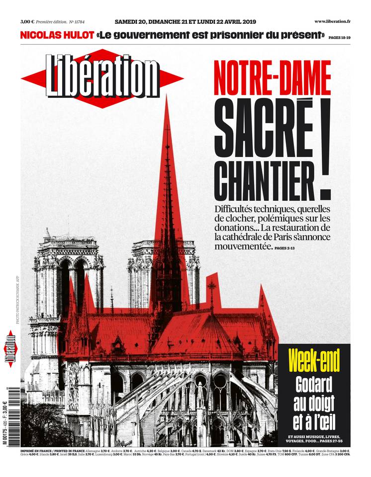 Libération 20 avril 2019 Abonnement à Libération Pas Cher avec le BOUQUET INFO ePresse.fr