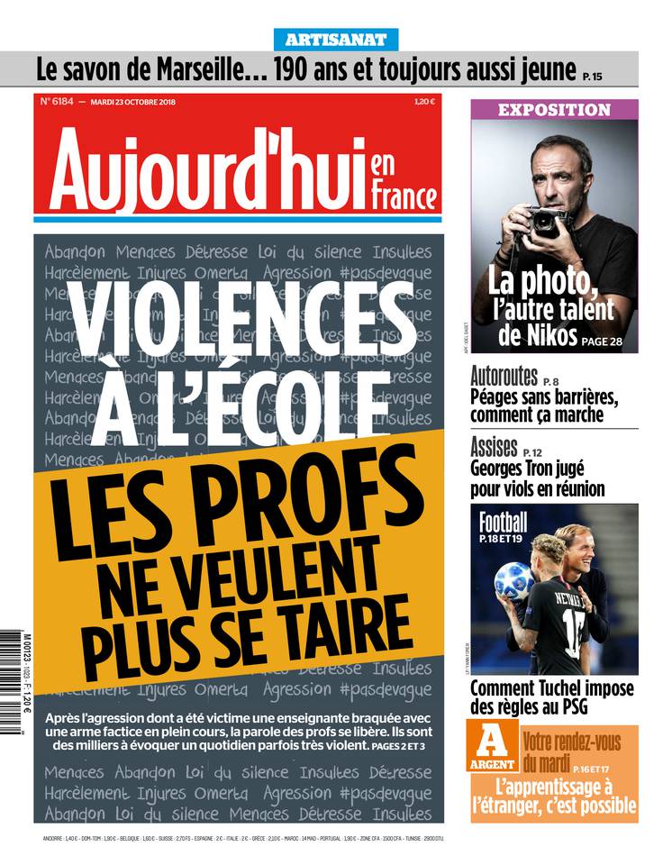 Aujourd'hui en France 23 octobre 2018 Aujourd'hui en France du 23 octobre 2018 à télécharger sur iPad