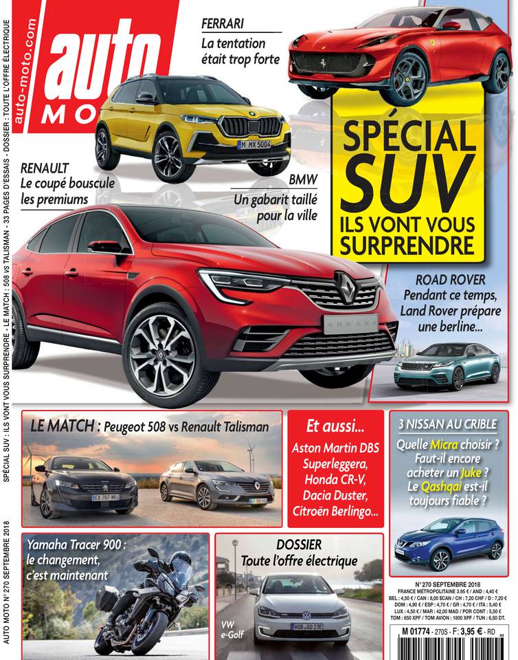 Auto Moto 06 septembre 2018 Abonnement Auto Moto Pas Cher avec le BOUQUET À LA CARTE ePresse.fr