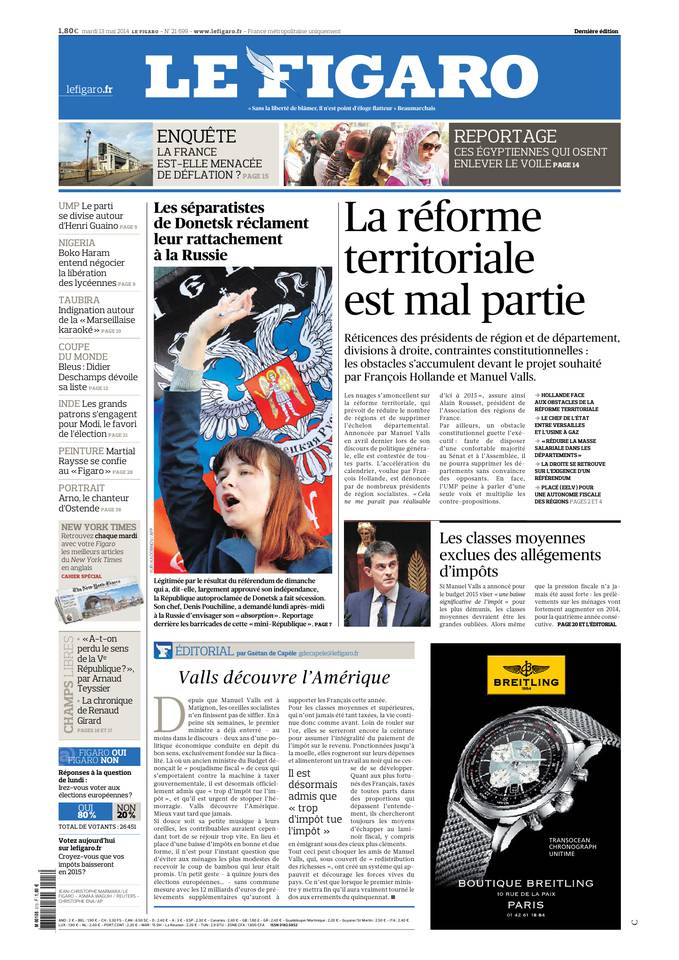 Le Figaro 13 mai 2014 Le Figaro du 13 mai 2014 à télécharger sur iPad