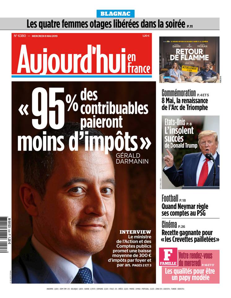 Aujourd'hui en France 08 mai 2019 Aujourd'hui en France du 08 mai 2019 à télécharger sur iPad
