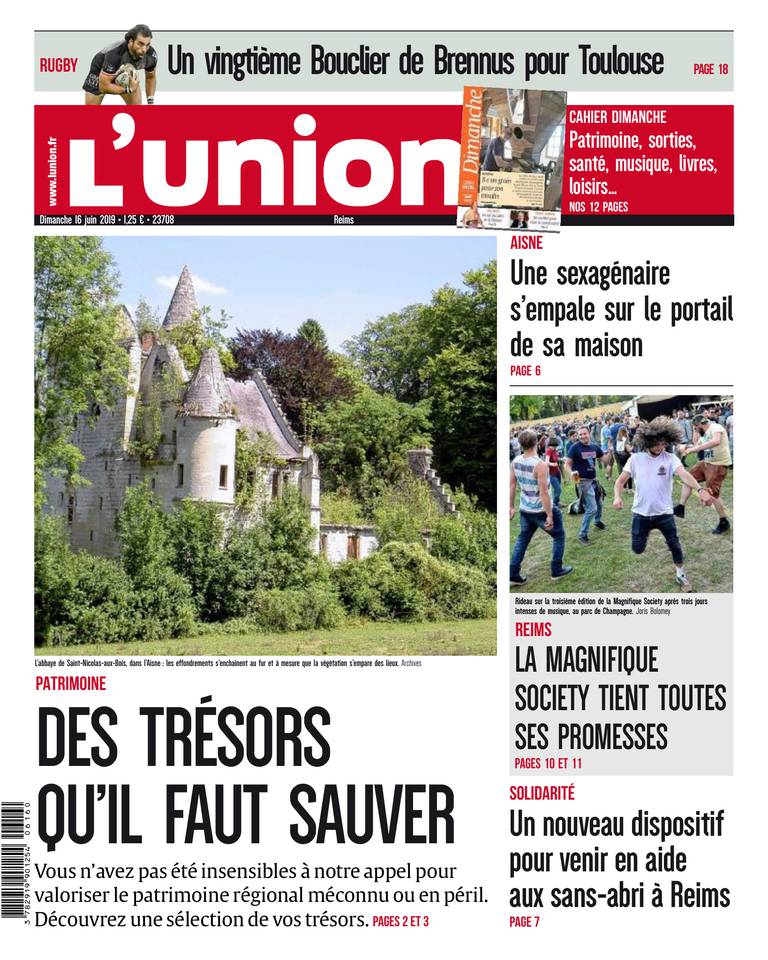 L'Union Ardennes 16 juin 2019 L'Union Ardennes - Reims du 16 juin 2019