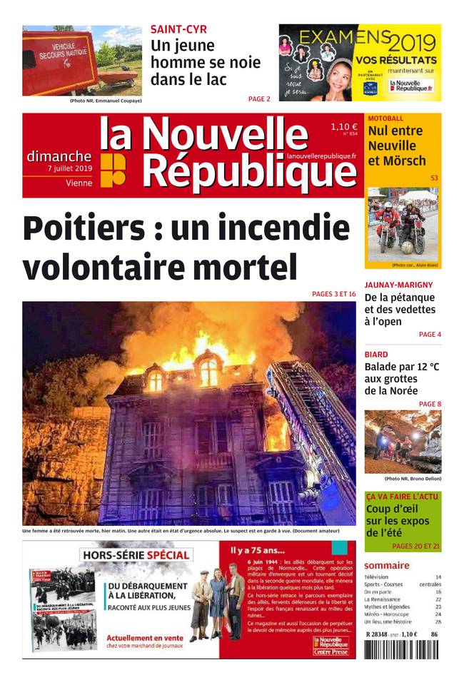 La Nouvelle République Dimanche 07 juillet 2019 Abonnement La Nouvelle République Pas Cher avec BOUQUET ePresse.fr