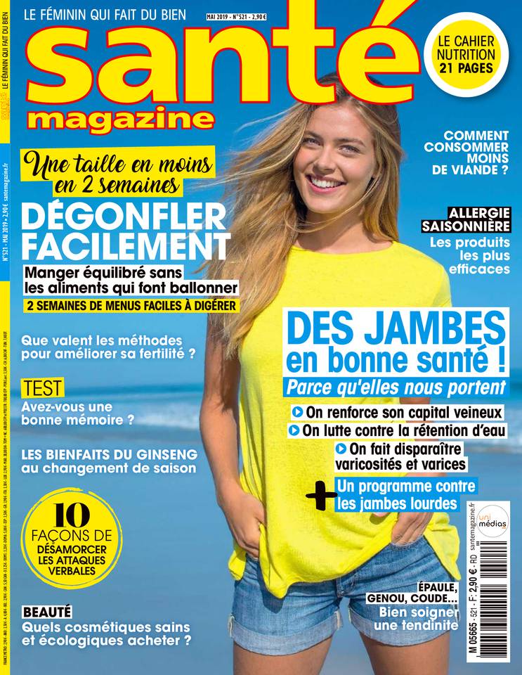 Santé Magazine 03 avril 2019 Abonnement Santé Mag Pas Cher avec le BOUQUET À LA CARTE ePresse.fr