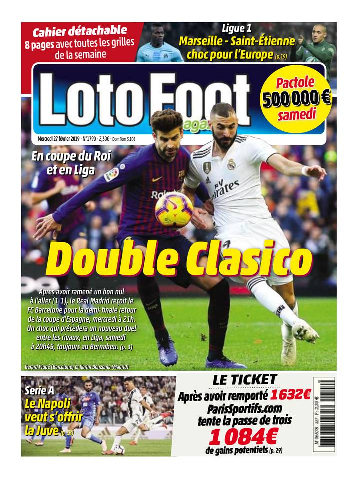 Loto Foot Magazine 27 février 2019 Loto Foot Magazine du 27 février 2019 à télécharger sur iPad