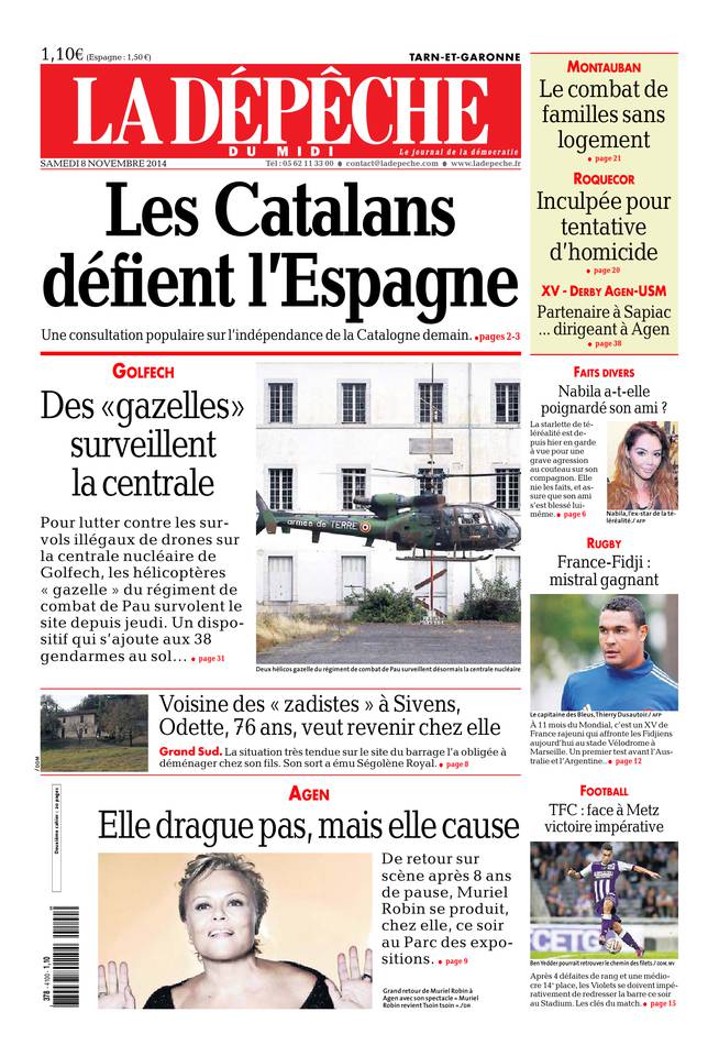 La Dépêche du Midi 08 novembre 2014 La Dépêche du Midi du 08 novembre 2014 à télécharger sur iPad