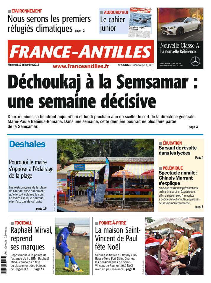 France-Antilles Guadeloupe 12 décembre 2018 Abonnement France-Antilles Guadeloupe Pas Cher avec le BOUQUET ePresse.fr