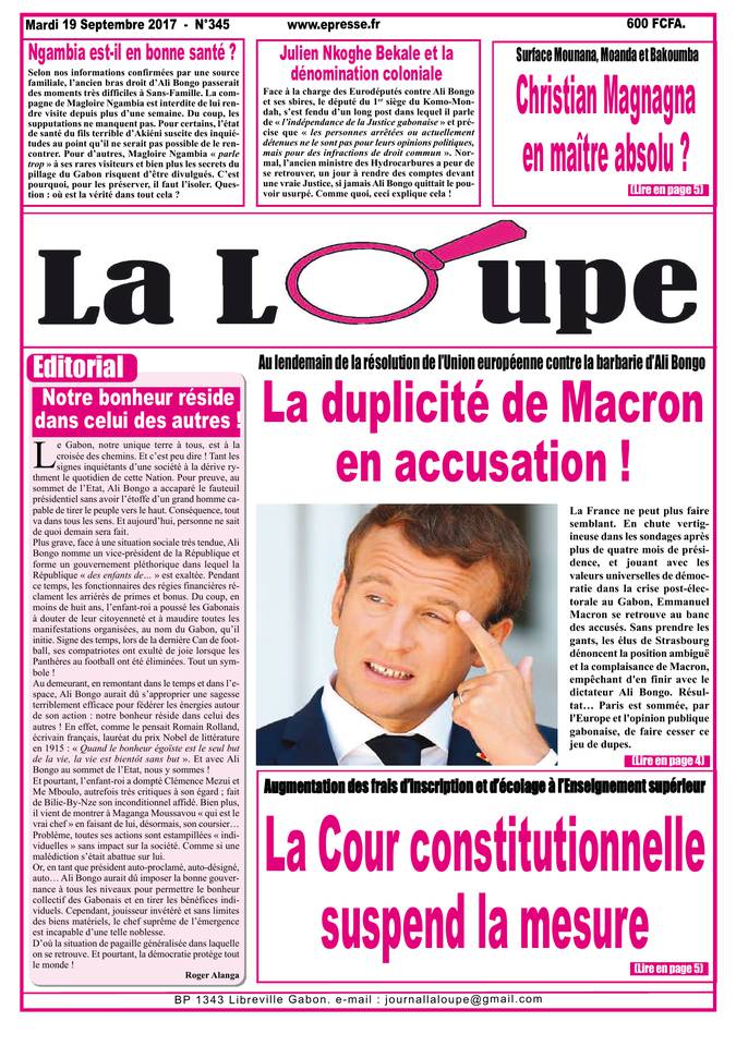 La Loupe 19 septembre 2017 Abonnement La Loupe Pas Cher avec le BOUQUET ePresse.fr