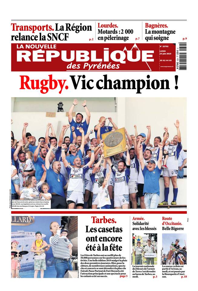 La Nouvelle République des Pyrénées 24 juin 2019 La Nouvelle République des Pyrénées du 24 juin 2019