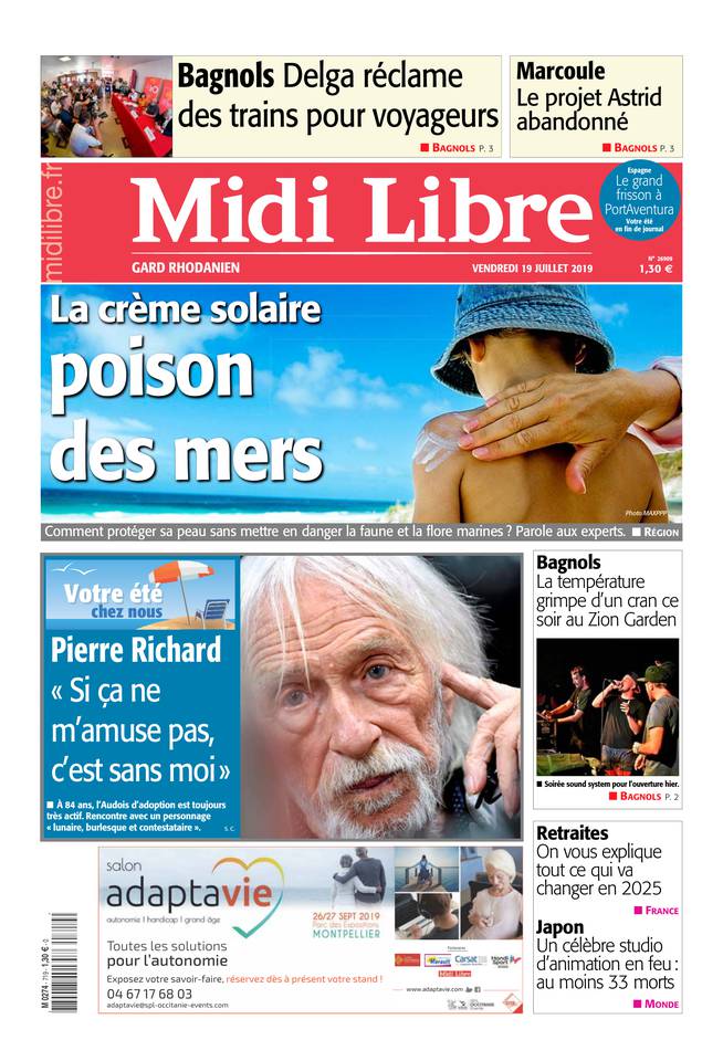 Midi Libre 19 juillet 2019 Abonnement à Midi Libre Pas Cher avec le BOUQUET INFO ePresse.fr