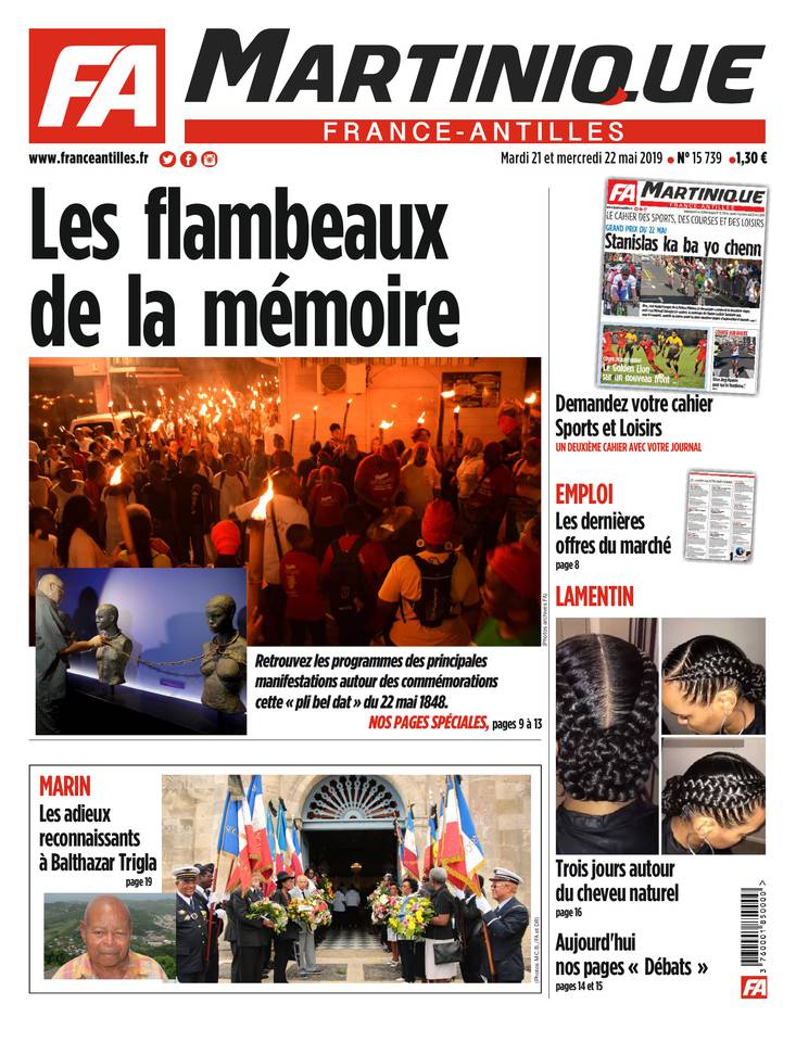 France-Antilles Martinique 21 mai 2019 Abonnement France-Antilles Martinique Pas Cher avec le BOUQUET ePresse.fr