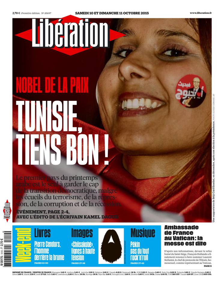 Libération 10 octobre 2015 Libération du 10 octobre 2015 à télécharger sur iPad
