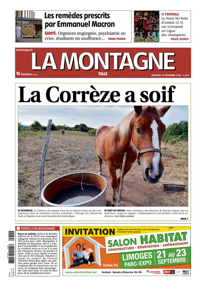 La Montagne 19 septembre 2018 Abonnement La Montagne Pas Cher avec le BOUQUET INFO ePresse.fr