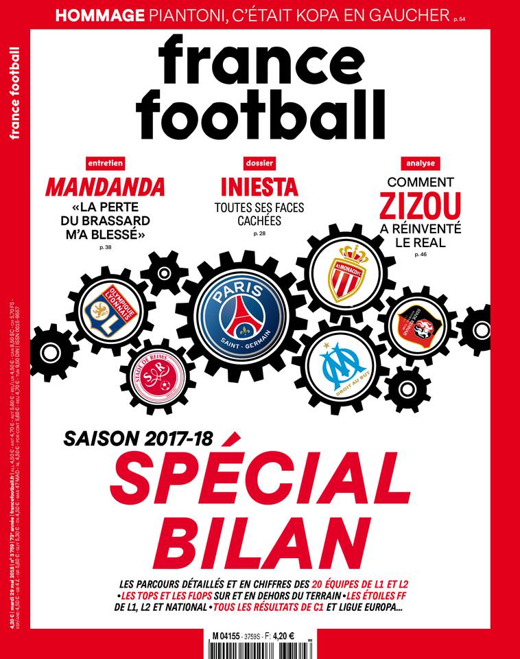 France Football 29 mai 2018 France Football du 29 mai 2018 à télécharger sur iPad
