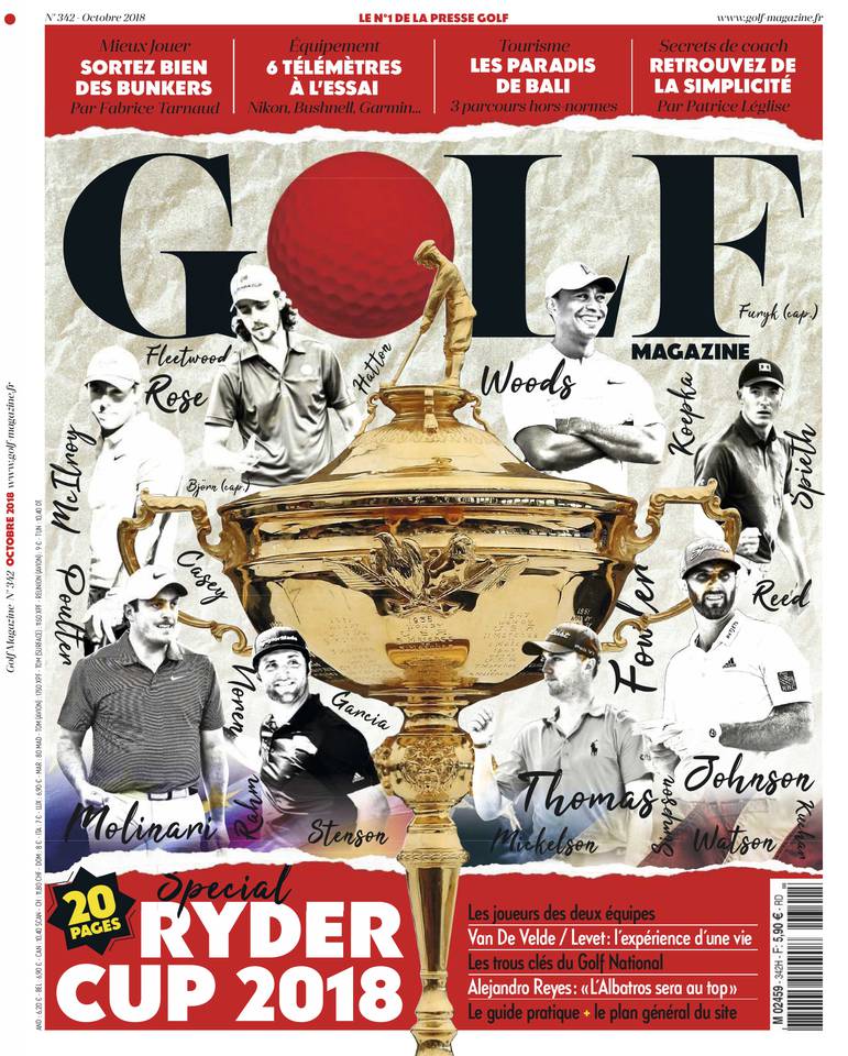 Golf Magazine 07 septembre 2018 Abonnement Golf Magazine Pas Cher avec le BOUQUET ePresse.fr