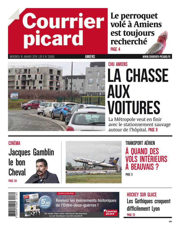 Courrier Picard 16 janvier 2019 Courrier Picard - Amiens du 16 janvier 2019