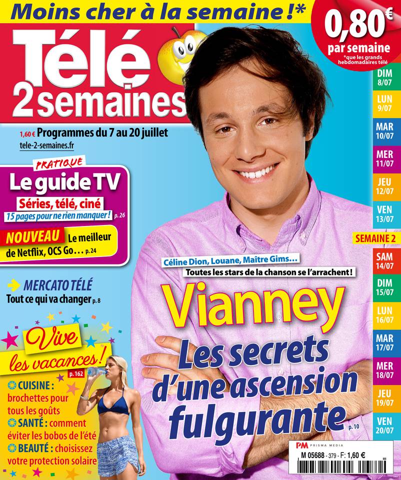 Télé 2 Semaines 02 juillet 2018 Télé 2 Semaines N°379 du 02 juillet 2018 à télécharger sur iPad