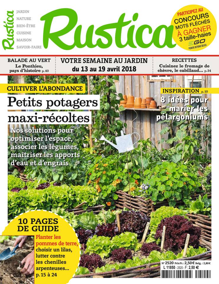 Rustica 13 avril 2018 Abonnement Rustica Pas Cher avec le BOUQUET À LA CARTE ePresse.fr