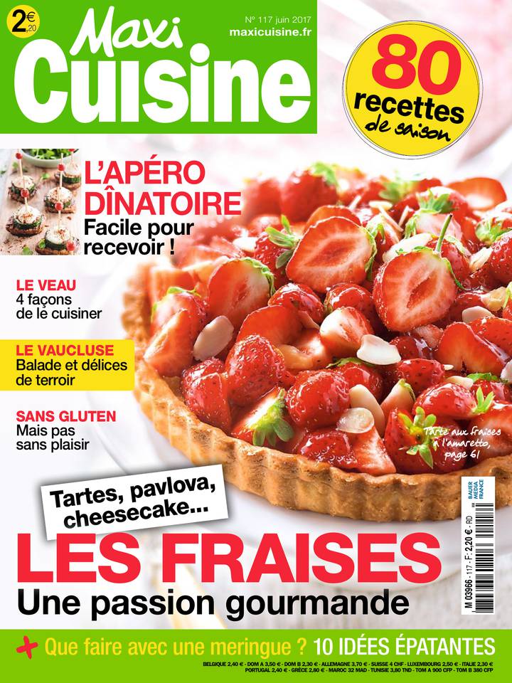 MAXI CUISINE 22 mai 2017 Abonnement à MAXI CUISINE Pas Cher avec le BOUQUET ePresse.fr