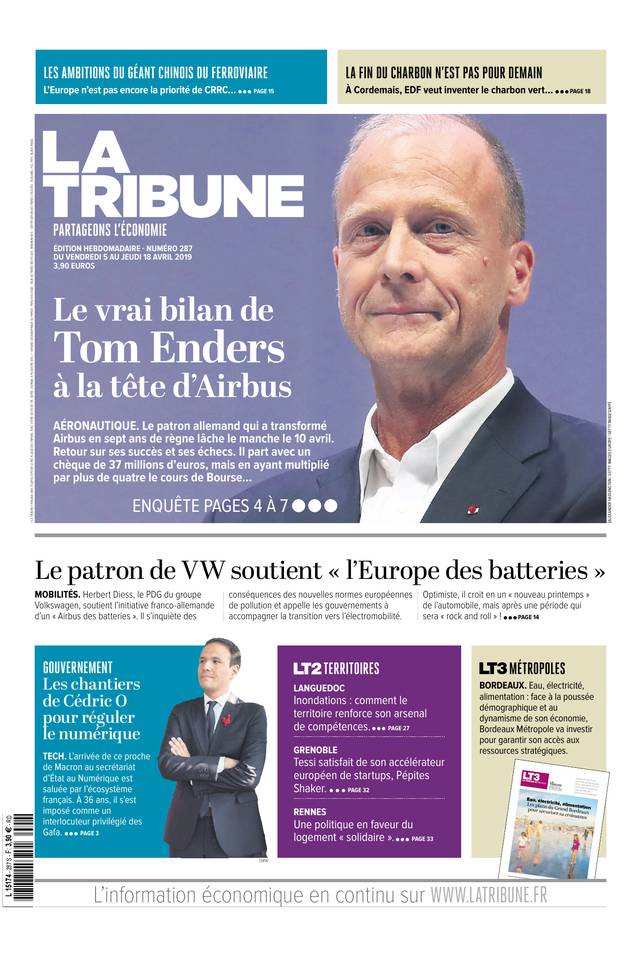 La Tribune Hebdomadaire 05 avril 2019 La Tribune Hebdomadaire du 05 avril 2019 à télécharger sur iPad